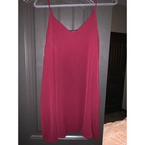 BURGUNDY DRESS WITH POCKETS!!